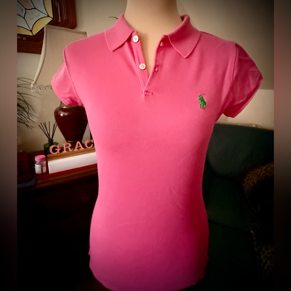 Ralph Lauren Bright Pink Polo Tee